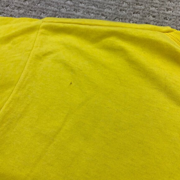 Vintage 80s Screen Stars Best T-Shirt Men Large L Yellow Steamboat Springs CO - Picture 12 of 16